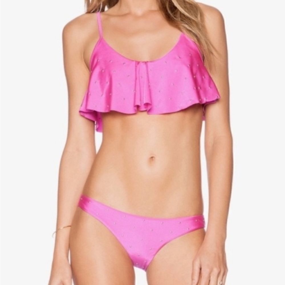 Amuse Society Micro Stud Pink Bikini